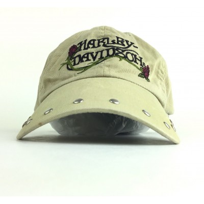 Harley Davidson Embroidered Rose Flower Baseball Cap Hat Adj ’s Cotton  eb-66860788